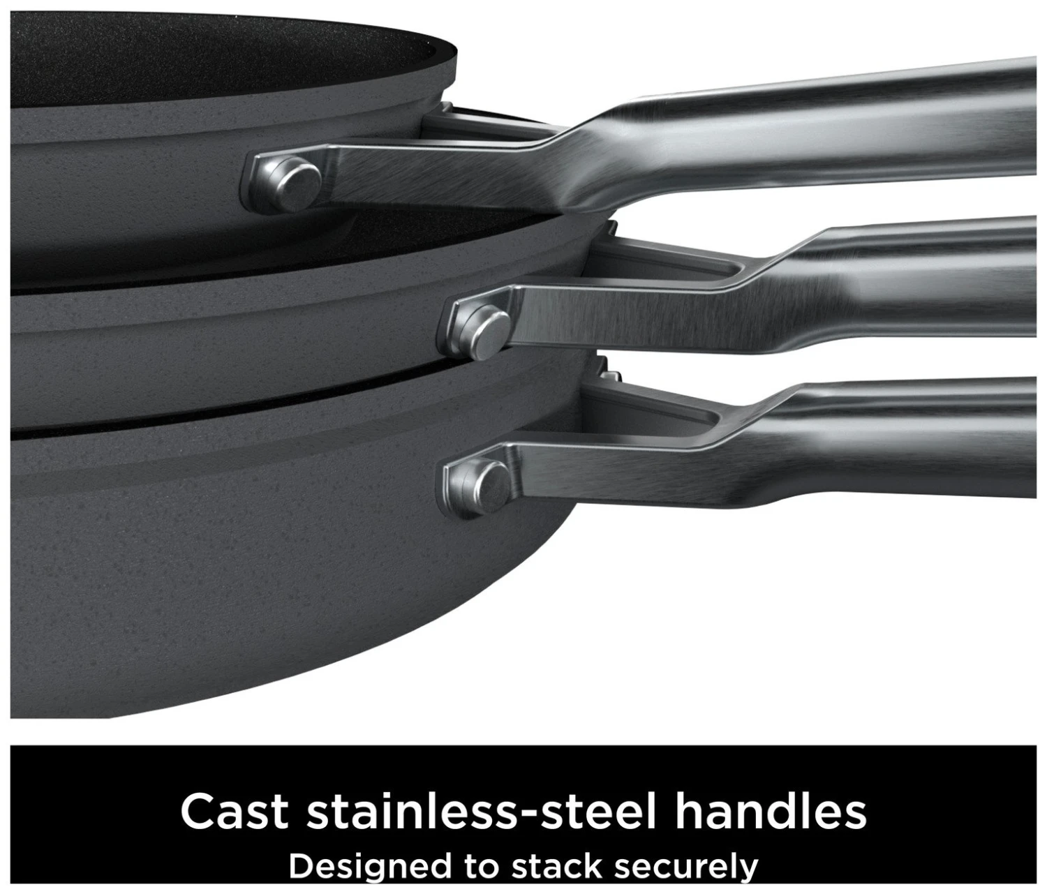 Ninja Zerostick Stackable 2 Piece Non Stick Pan Set 3 Ninja Zerostick Stackable 2 Piece Non Stick Pan Set - Image 3