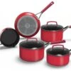 Ninja Zerostick Aluminium 5 Piece Non Stick Pan Set - Red