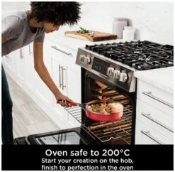 Ninja Zerostick Aluminium 5 Piece Non Stick Pan Set - Red -Chic Household Items 1120185 R Z008A