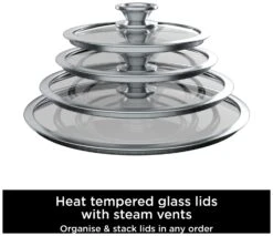 Ninja Zerostick Stackable 3 Piece Non Stick Pan Set 10 Ninja Zerostick Stackable 3 Piece Non Stick Pan Set -Chic Household Items 1120264 R Z004A