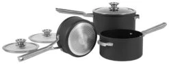 Ninja Zerostick Stackable 3 Piece Non Stick Pan Set 12 Ninja Zerostick Stackable 3 Piece Non Stick Pan Set -Chic Household Items 1120264 R Z007A