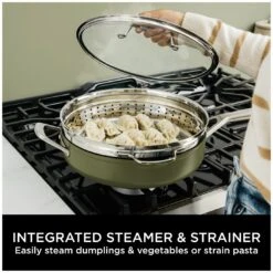 Ninja Zerostick 28cm Non Stick Aluminium Possible Pan -Green -Chic Household Items 1120312 R Z008A