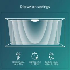 Philips Shan Indoor Motion Sensor Flush To Ceiling Light -Chic Household Items 1122561 R Z006A