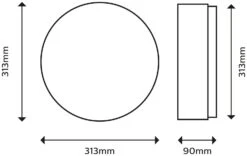 Philips Doris Bathroom Luminaire Flush To Ceiling Light 9 Philips Doris Bathroom Luminaire Flush To Ceiling Light -Chic Household Items 1122585 R Z004A