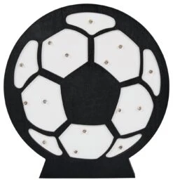 Glow Kids Wooden Football Table Light - Black & White -Chic Household Items 1151381 R Z002A