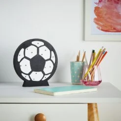 Glow Kids Wooden Football Table Light - Black & White -Chic Household Items 1151381 R Z002C