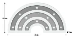 Glow Kids Wooden Rainbow Table Light - Multicoloured -Chic Household Items 1151398 R E001