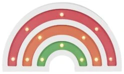 Glow Kids Wooden Rainbow Table Light - Multicoloured -Chic Household Items 1151398 R Z002C