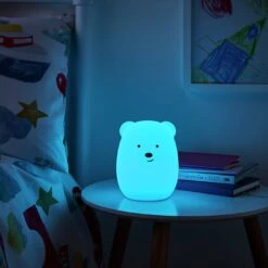 Glow Kids Bear Silicone Night Table Light - Multicoloured -Chic Household Items 1151422 R Z002C