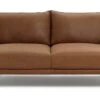 Habitat Moore Leather 2 Seater Sofa - Tan