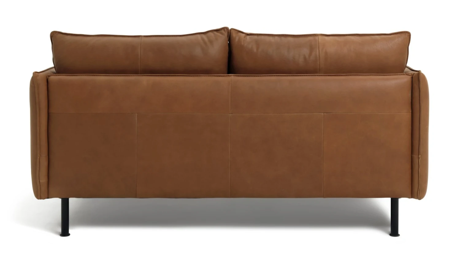 Habitat Moore Leather 2 Seater Sofa - Tan 5 Habitat Moore Leather 2 Seater Sofa - Tan - Image 5