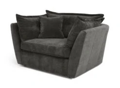 Habitat Jacques Velvet Cuddle Chair - Grey 15 Habitat Jacques Velvet Cuddle Chair - Grey -Chic Household Items 1177217 R Z002A