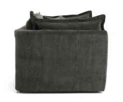 Habitat Jacques Velvet Cuddle Chair - Grey 17 Habitat Jacques Velvet Cuddle Chair - Grey -Chic Household Items 1177217 R Z004A