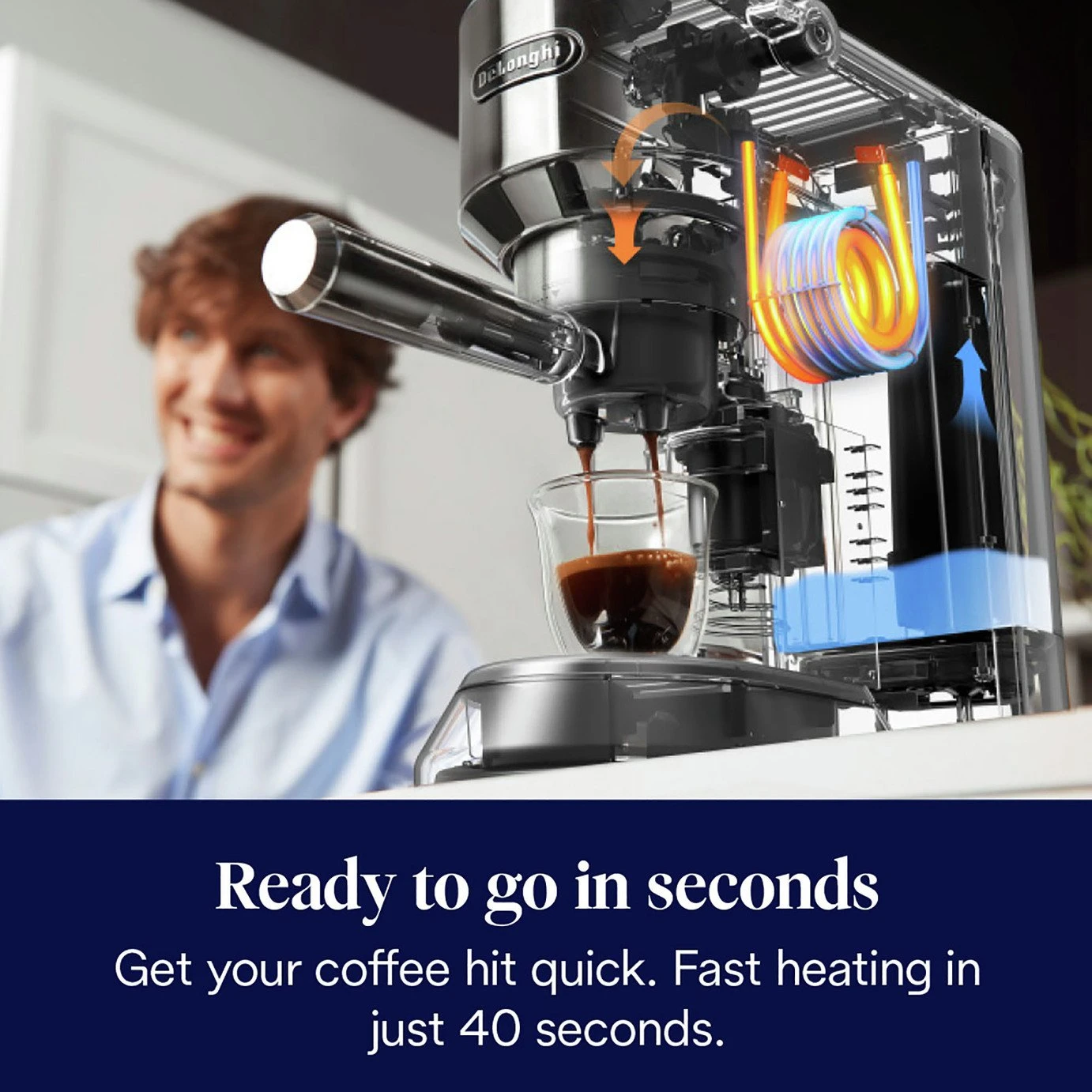 De'Longhi EC885.M Dedica Arte Espresso Coffee Machine 6 De'Longhi EC885.M Dedica Arte Espresso Coffee Machine - Image 6