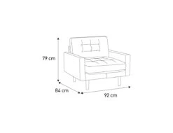 Habitat Fenner Velvet Accent Chair - Orange 10 Habitat Fenner Velvet Accent Chair - Orange -Chic Household Items 1181368 R E020