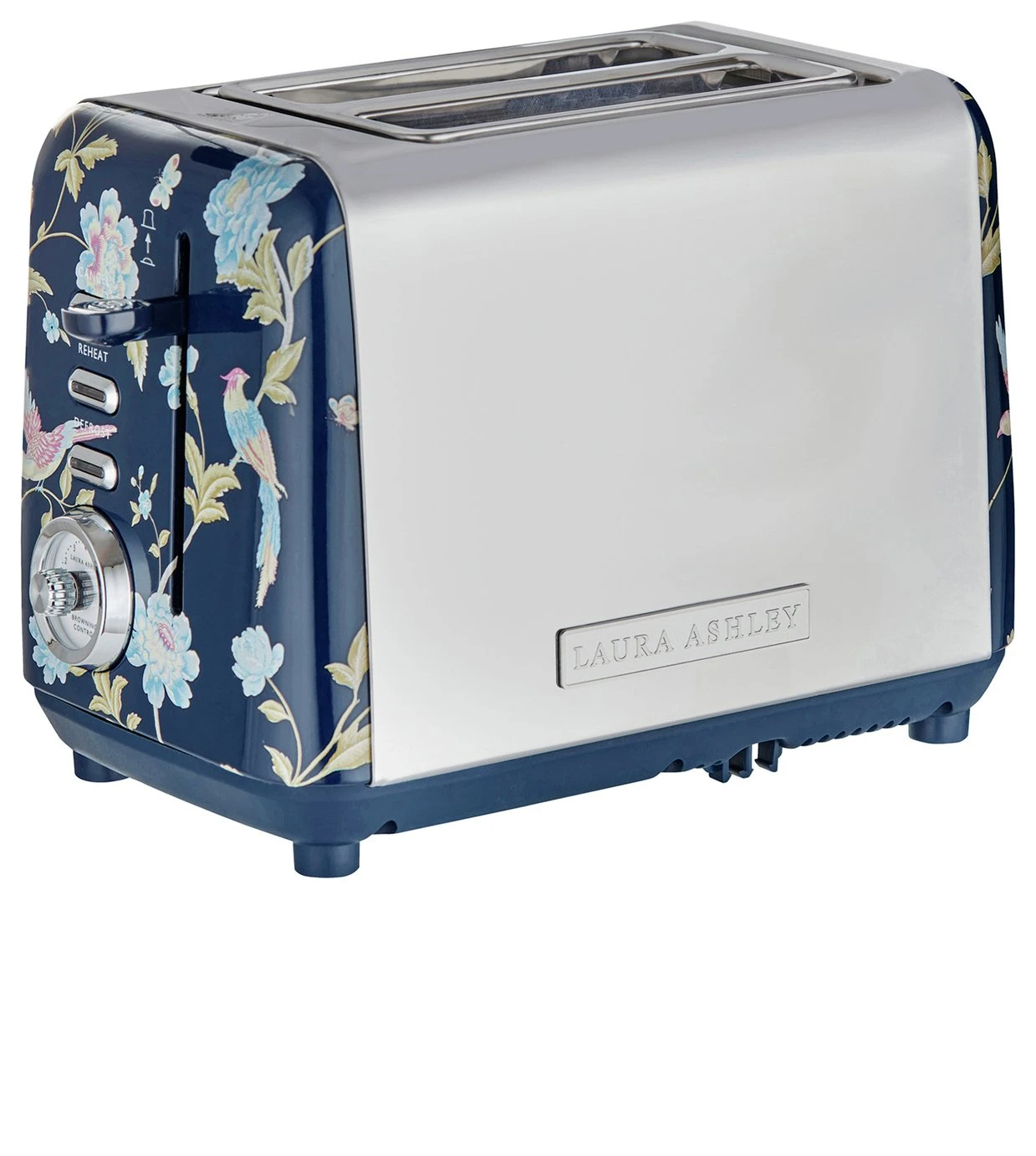 Laura Ashley VQSBT582BSUK 2 Slice Toaster - Blue 1 Laura Ashley VQSBT582BSUK 2 Slice Toaster - Blue
