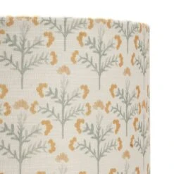 Habitat Floral Print Faux Linen Shade - Cream And Orange -Chic Household Items 1233663 R Z003A