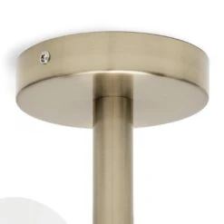 Habitat Globe Ribbed Metal Bathroom Ceiling Light - Brass -Chic Household Items 1233711 R Z003A