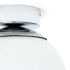 Habitat Opal Glass Bathroom Flush Ceiling Light - White 9 Habitat Opal Glass Bathroom Flush Ceiling Light - White -Chic Household Items 1233759 R Z002A