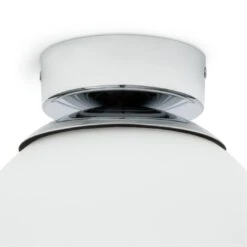 Habitat Opal Glass Bathroom Flush Ceiling Light - White 10 Habitat Opal Glass Bathroom Flush Ceiling Light - White -Chic Household Items 1233759 R Z003A