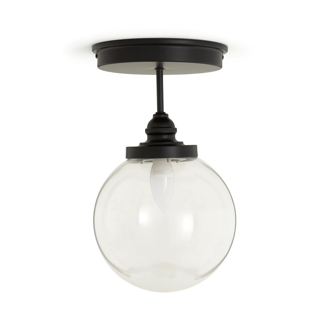 Habitat Globe Metal Bathroom Pendant Light - Black 2 Habitat Globe Metal Bathroom Pendant Light - Black - Image 2