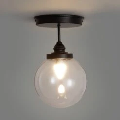 Habitat Globe Metal Bathroom Pendant Light - Black 11 Habitat Globe Metal Bathroom Pendant Light - Black -Chic Household Items 1233797 R Z002A