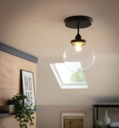 Habitat Globe Metal Bathroom Pendant Light - Black 15 Habitat Globe Metal Bathroom Pendant Light - Black -Chic Household Items 1233797 R Z002C