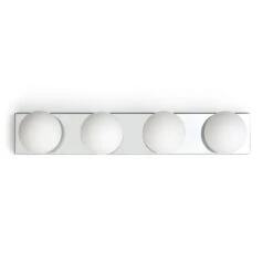 Habitat Metal 4 Light Bathroom Wall Light - Chrome -Chic Household Items 1233852 R Z001C