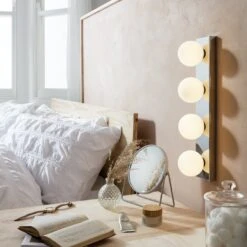 Habitat Metal 4 Light Bathroom Wall Light - Chrome -Chic Household Items 1233852 R Z003C