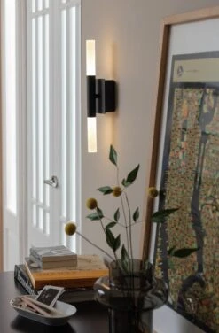 Habitat Metal 2 Light LED Bathroom Wall Light - Black -Chic Household Items 1233876 R Z003C