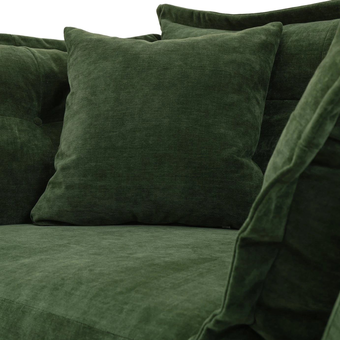 Habitat Jacques Velvet Cuddle Chair - Moss Green 11 Habitat Jacques Velvet Cuddle Chair - Moss Green - Image 11