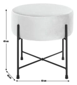 Habitat Jax Metal Footstool - Mint Green -Chic Household Items 1259056 R E001