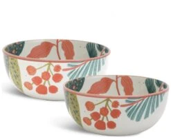 Habitat X Kew Set Of 2 Stoneware Cereal Bowl -Chic Household Items 1300596 R Z005A