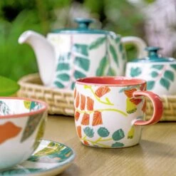 Habitat X Kew Set Of 2 Ceramic Mugs -Chic Household Items 1300637 R Z003C