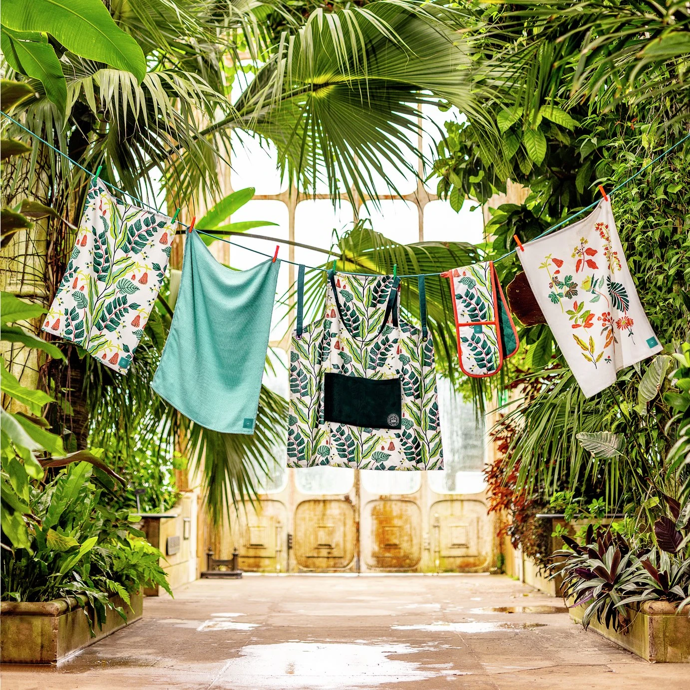 Kew Set Of 3 Botanical Tea Towels 2 Kew Set Of 3 Botanical Tea Towels - Image 2