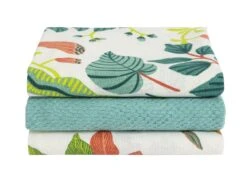Kew Set Of 3 Botanical Tea Towels 7 Kew Set Of 3 Botanical Tea Towels -Chic Household Items 1300716 R Z002A