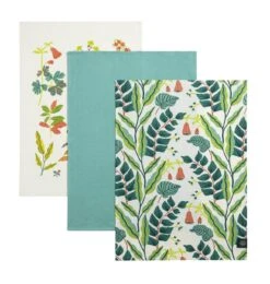Kew Set Of 3 Botanical Tea Towels 9 Kew Set Of 3 Botanical Tea Towels -Chic Household Items 1300716 R Z004A
