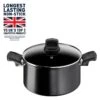 Tefal Titanium Excellence 24cm Aluminium Stock Pot - Black