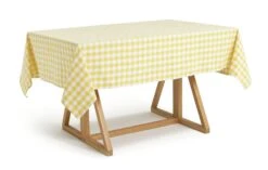 Habitat Checked Table Cloth - Yellow -Chic Household Items 1307379 R Z002A