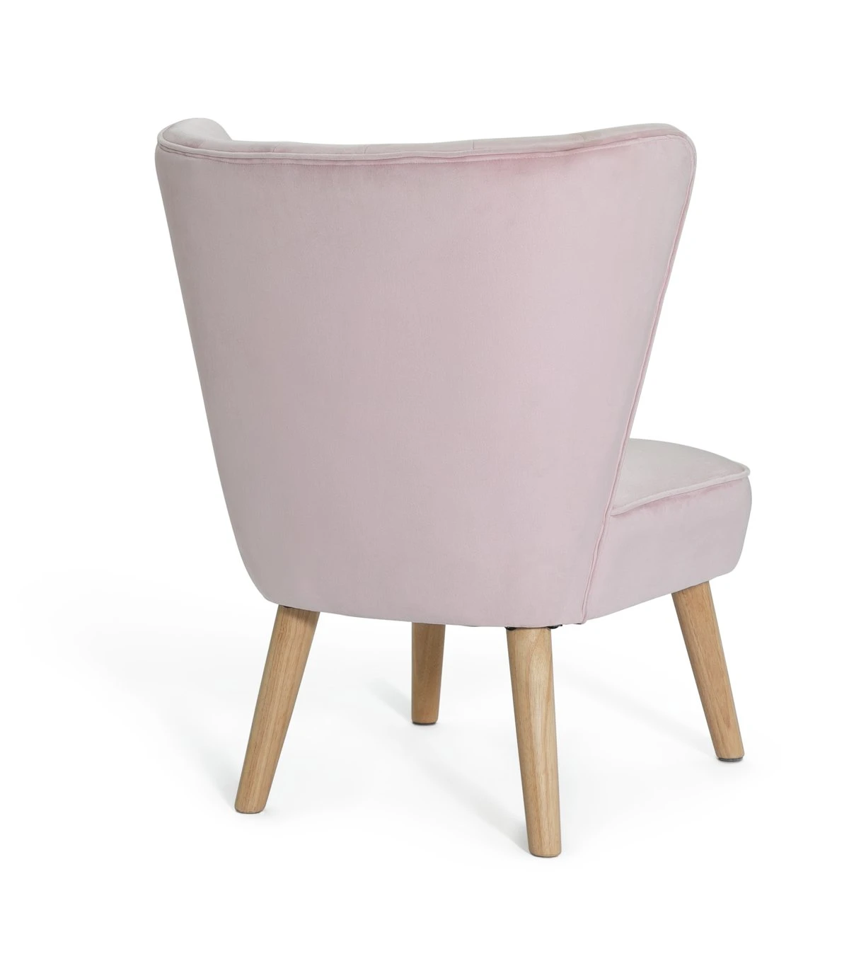 Habitat Alexis Velvet Cocktail Chair - Pink 6 Habitat Alexis Velvet Cocktail Chair - Pink - Image 6