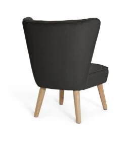 Habitat Alexis Velvet Cocktail Chair - Charcoal 14 Habitat Alexis Velvet Cocktail Chair - Charcoal -Chic Household Items 1341256 R Z003A