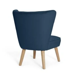 Habitat Alexis Velvet Cocktail Chair - Navy -Chic Household Items 1341270 R Z003A