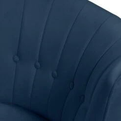 Habitat Alexis Velvet Cocktail Chair - Navy -Chic Household Items 1341270 R Z005A