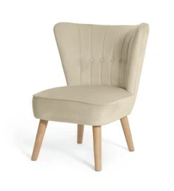 Habitat Alexis Velvet Cocktail Chair - Cream 13 Habitat Alexis Velvet Cocktail Chair - Cream -Chic Household Items 1341294 R Z002A
