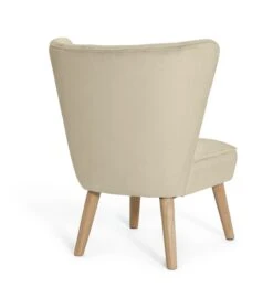 Habitat Alexis Velvet Cocktail Chair - Cream 14 Habitat Alexis Velvet Cocktail Chair - Cream -Chic Household Items 1341294 R Z003A