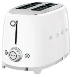 Smeg TSF01WHUK 50's Style Retro 2 Slice Toaster - White -Chic Household Items 1346426 R Z005A