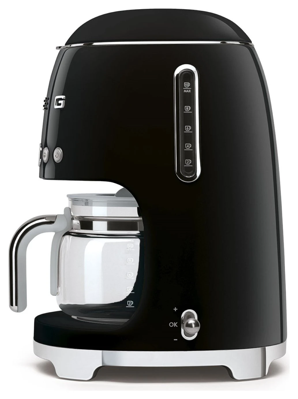 Smeg DCF02BLUK Retro Drip Filter Coffee Machine - Black 3 Smeg DCF02BLUK Retro Drip Filter Coffee Machine - Black - Image 3