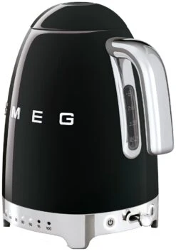 Smeg 50's Style Retro Variable Temperature Kettle - Black -Chic Household Items 1346701 R Z003A