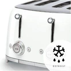 Smeg TSF03WHUK 50's Style Retro 4 Slice Toaster - White -Chic Household Items 1346842 R Z003A