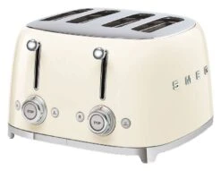 Smeg TSF03CRUK 50's Style Retro 4 Slice Toaster - Cream -Chic Household Items 1346873 R Z005A